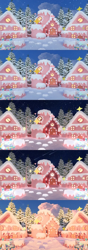 【Vtuber/動く配信背景】ケーキ 小さな庭 PV Game VTB