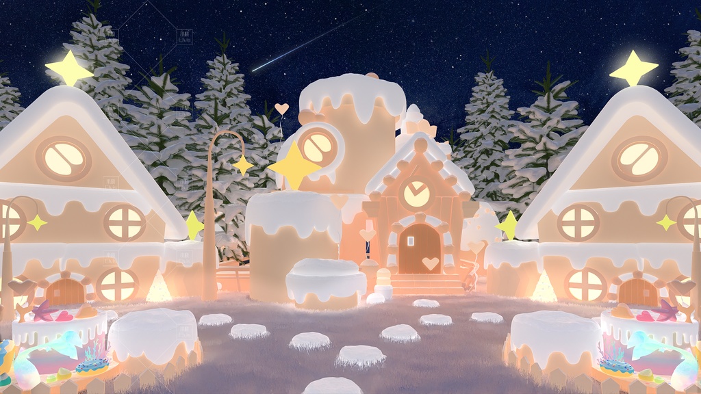 【Vtuber/動く配信背景】ケーキ 小さな庭 PV Game VTB