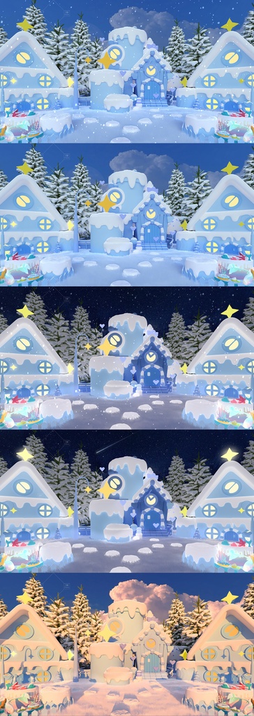 【Vtuber/動く配信背景】ケーキ 小さな庭 PV Game VTB