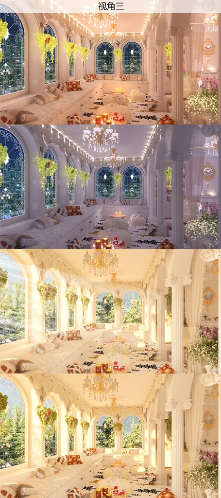 【Vtuber/動く配信背景】ヨーロッパ風冬のリビング PV Game VTB