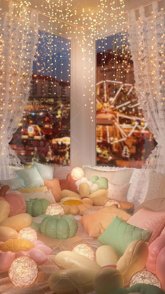 【Vtuber/動く配信背景】暖かさ 寝室 PV Game VTB