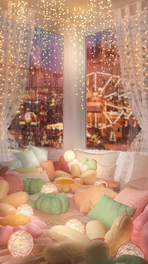 【Vtuber/動く配信背景】暖かさ 寝室 PV Game VTB