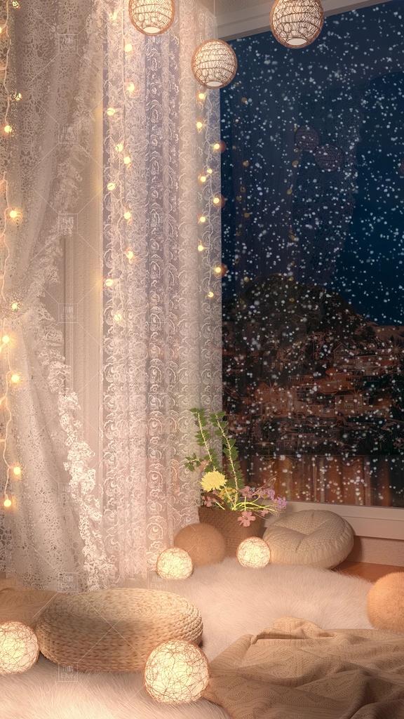 【Vtuber/動く配信背景】暖かさ 寝室 PV Game VTB