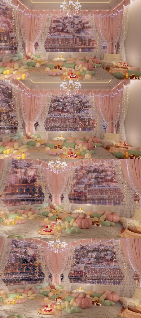 【Vtuber/動く配信背景】暖かさ 寝室 PV Game VTB