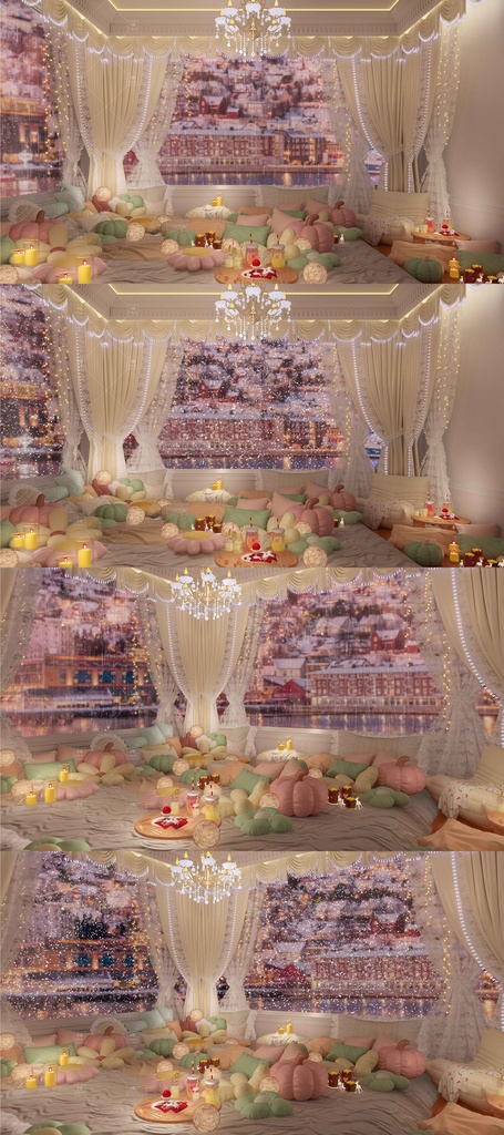 【Vtuber/動く配信背景】暖かさ 寝室 PV Game VTB