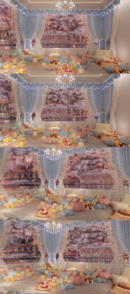 【Vtuber/動く配信背景】暖かさ 寝室 PV Game VTB