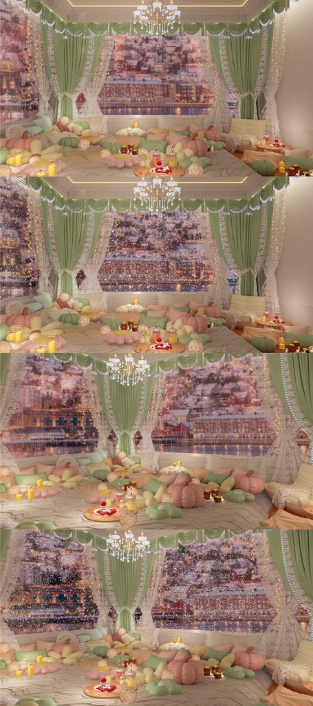 【Vtuber/動く配信背景】暖かさ 寝室 PV Game VTB