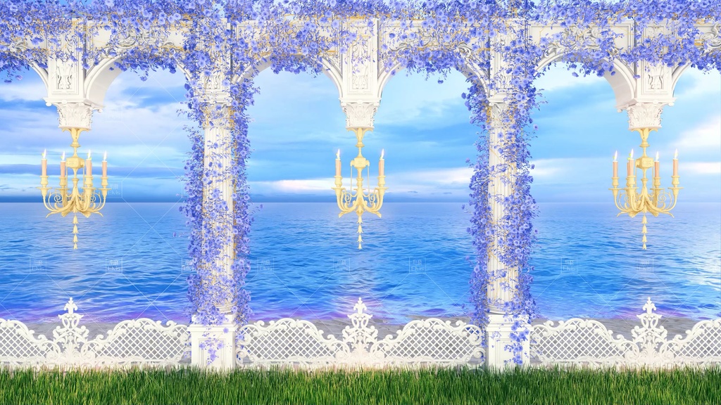 【Vtuber/動く配信背景】ローズコーストRose Coast 蔷薇海岸 PV Game VTB