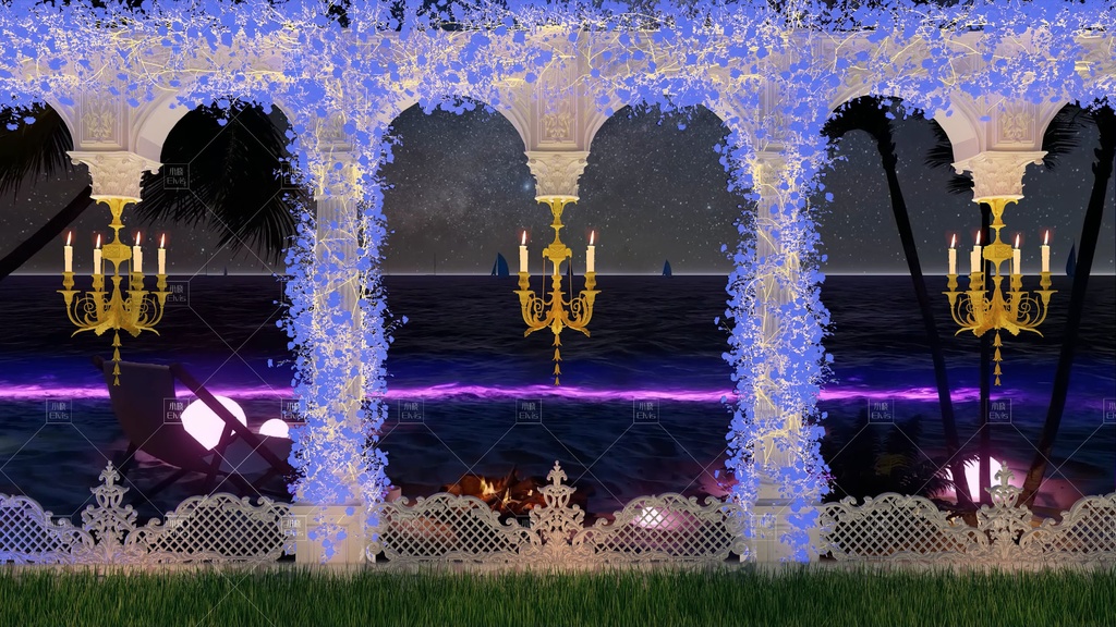 【Vtuber/動く配信背景】ローズコーストRose Coast 蔷薇海岸 PV Game VTB