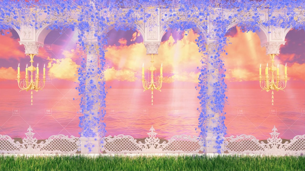 【Vtuber/動く配信背景】ローズコーストRose Coast 蔷薇海岸 PV Game VTB