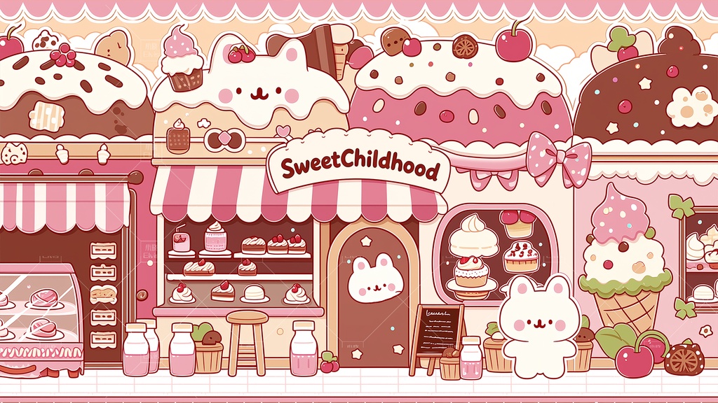 【Vtuber/動く配信背景】こどもの日 スイートキャッスル PV Game VTB