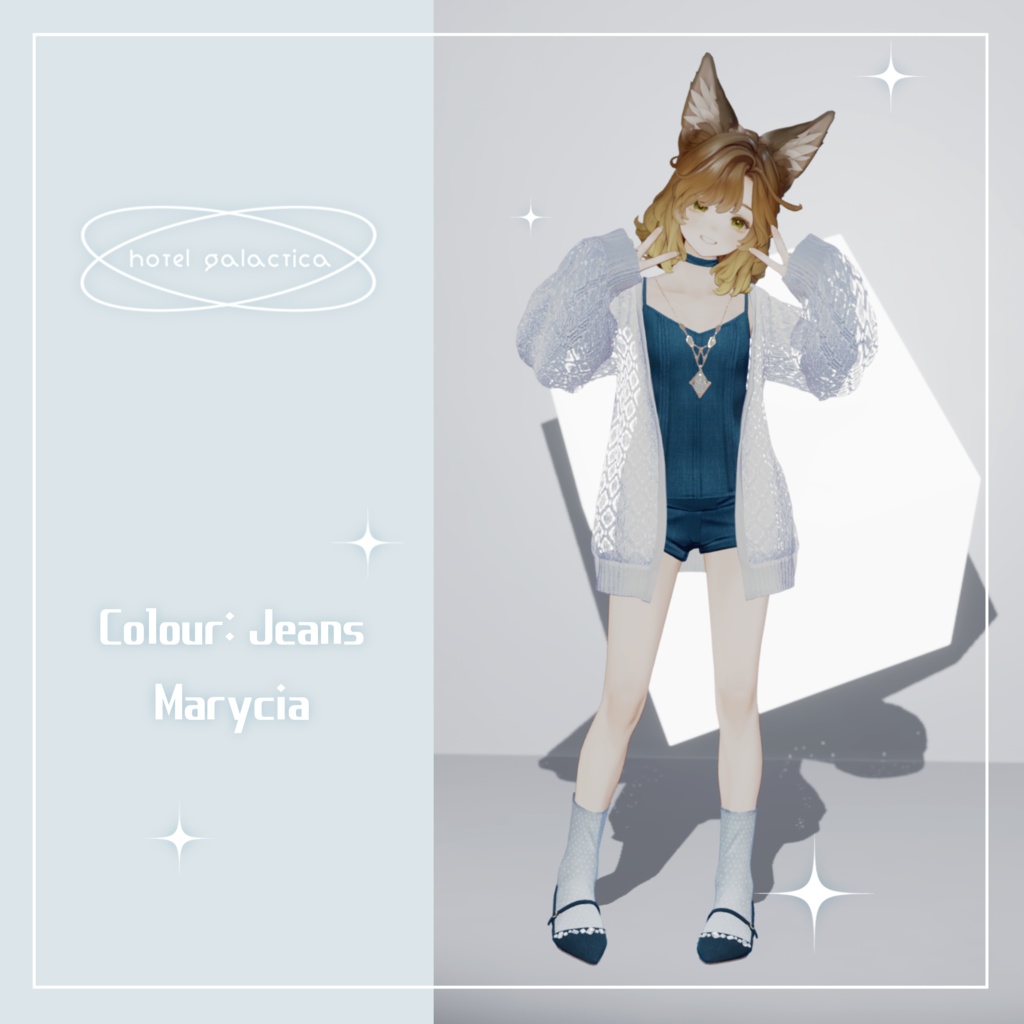 オリジナル3D衣装モデル【Summer Silk】