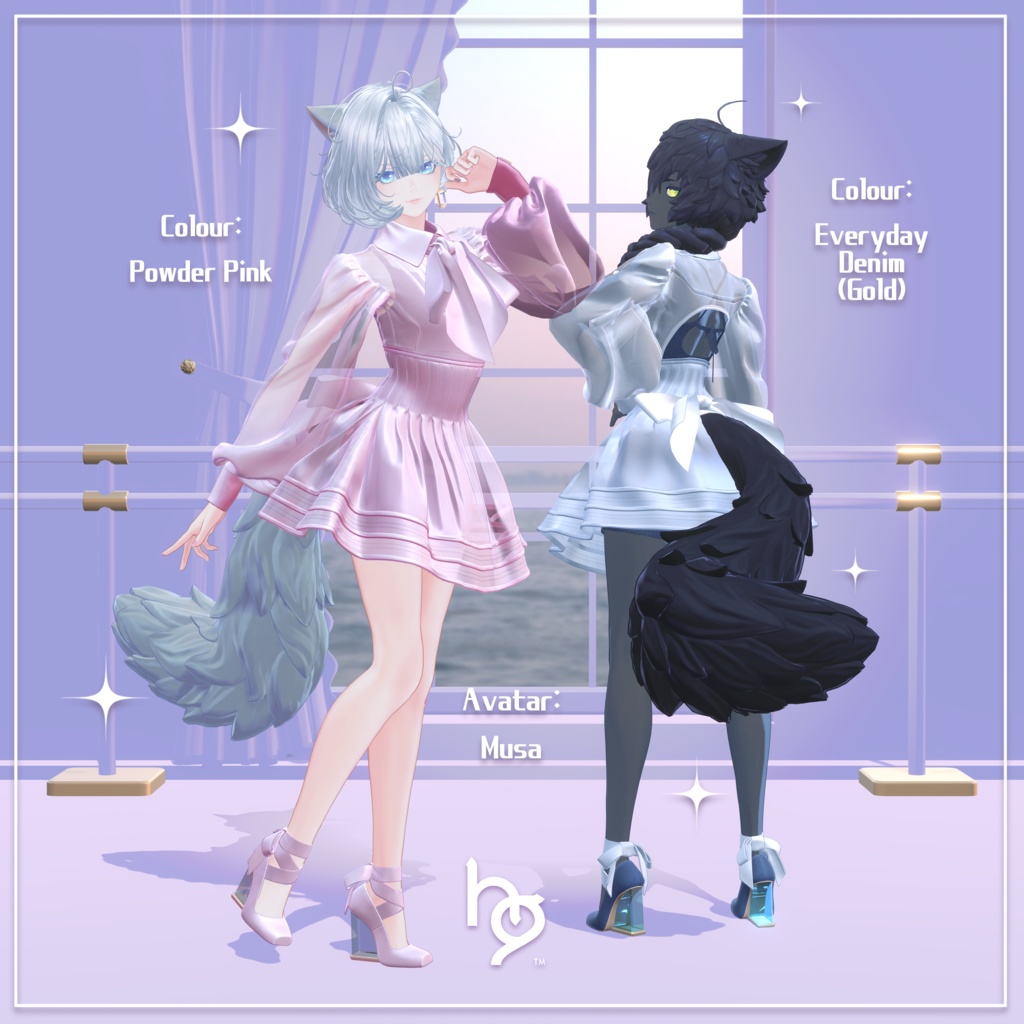 オリジナル3D衣装モデル【Shimmering Chiffon】
