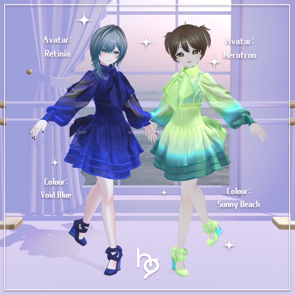 オリジナル3D衣装モデル【Shimmering Chiffon】