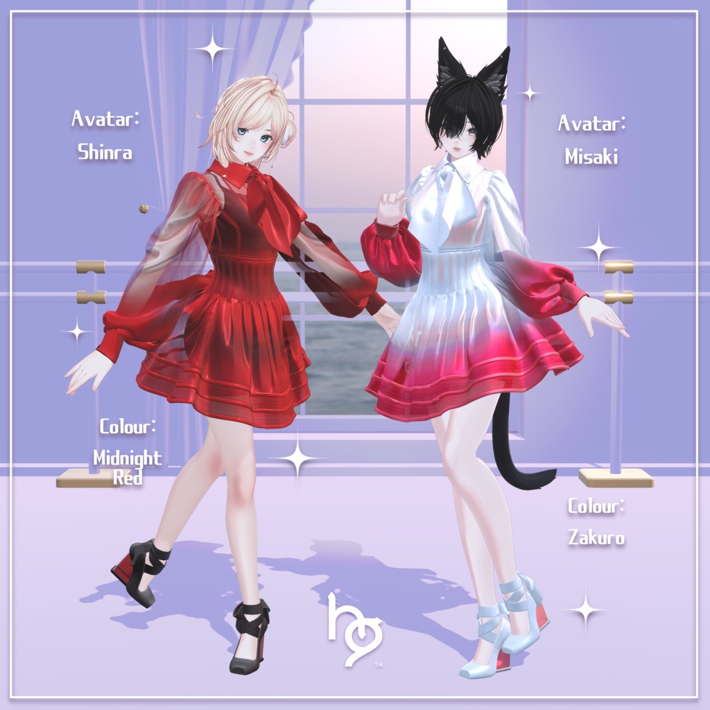 オリジナル3D衣装モデル【Shimmering Chiffon】