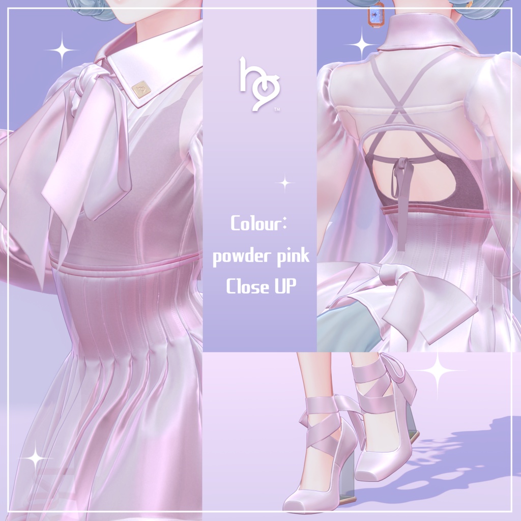 オリジナル3D衣装モデル【Shimmering Chiffon】