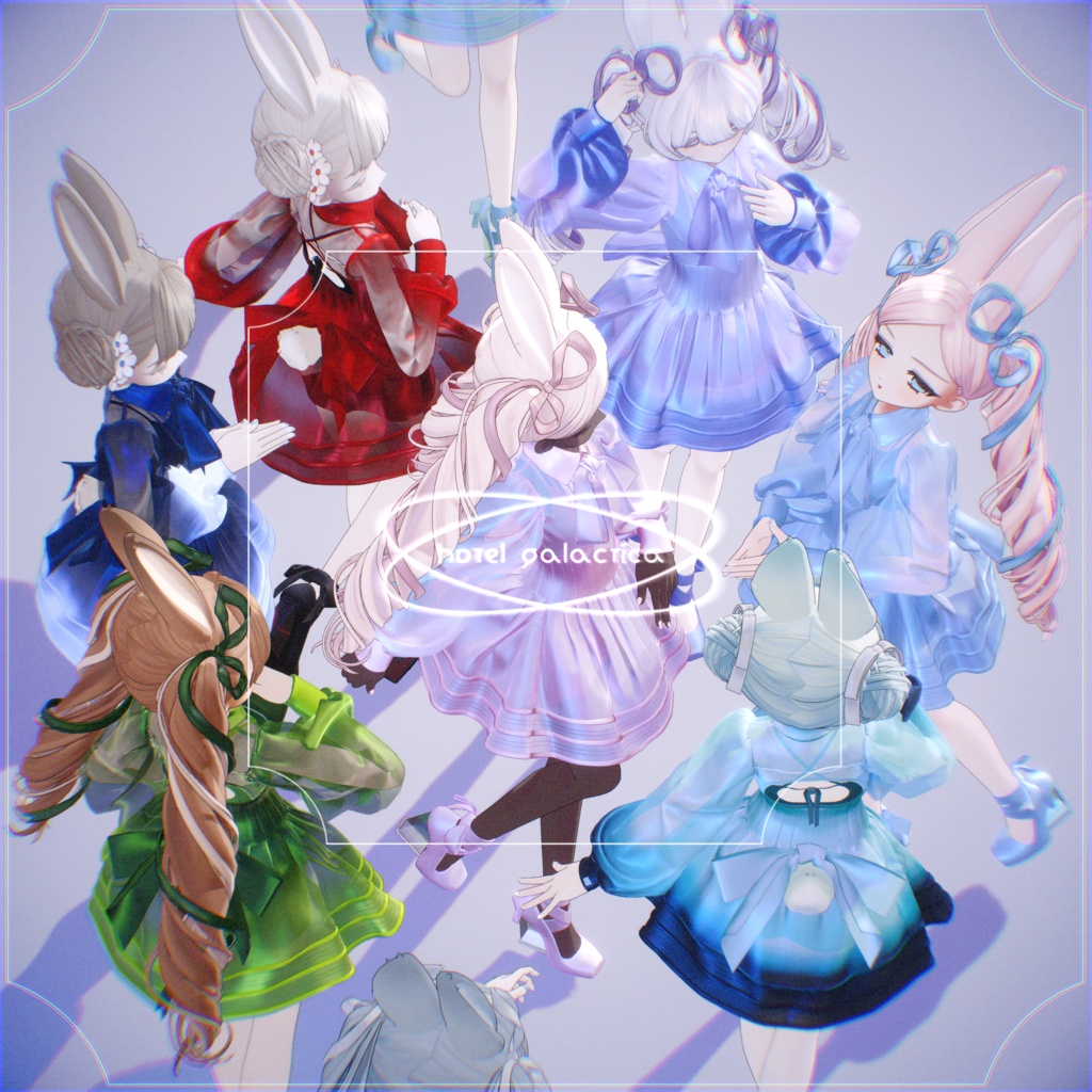 オリジナル3D衣装モデル【Shimmering Chiffon】
