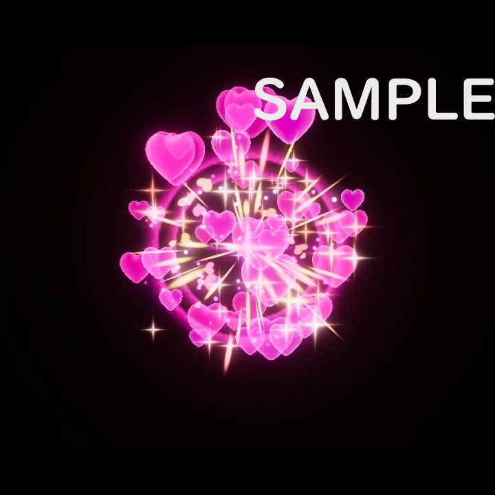 【UnityEffcts】ヒットエフェクト「ハート」 URP HitEffects Heart 03