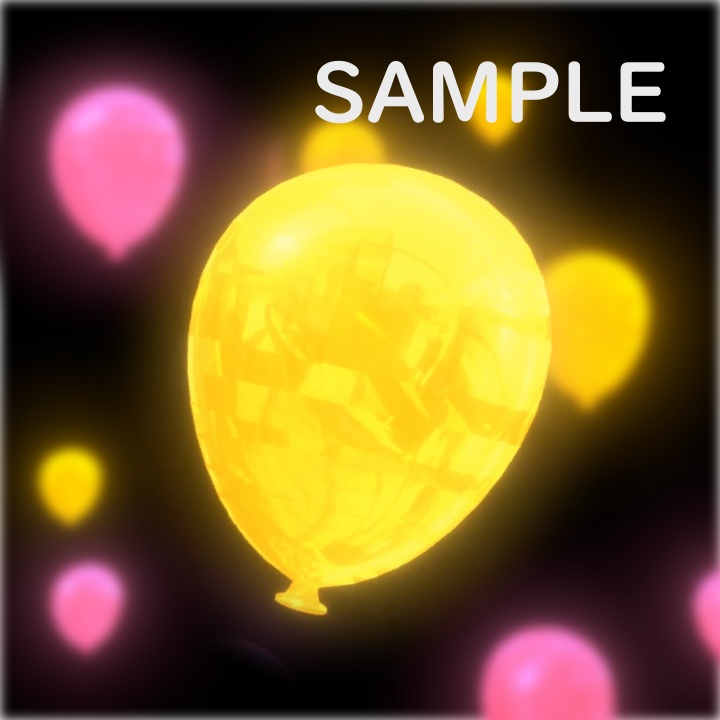 【VRChat/UnityEffcts】風船エフェクト　BalloonEffects