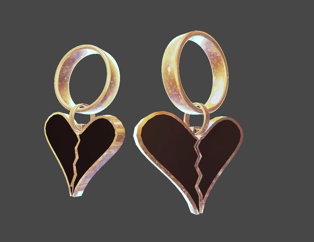 ハートブレイク イヤリング 