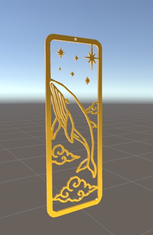 【無料】くじらのしおりみたいなの