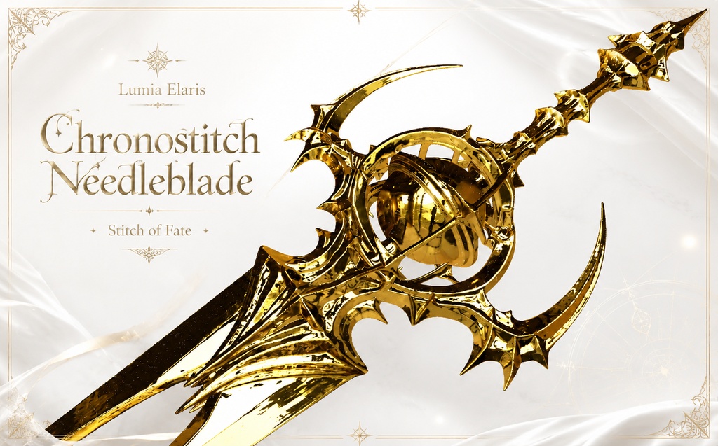Chronostitch Needleblade Stitch of Fate / 時を縫う針剣 運命の縫合 / 시간을 꿰매는 바늘검 운명의 봉합 【🎨3 Colors Collection】