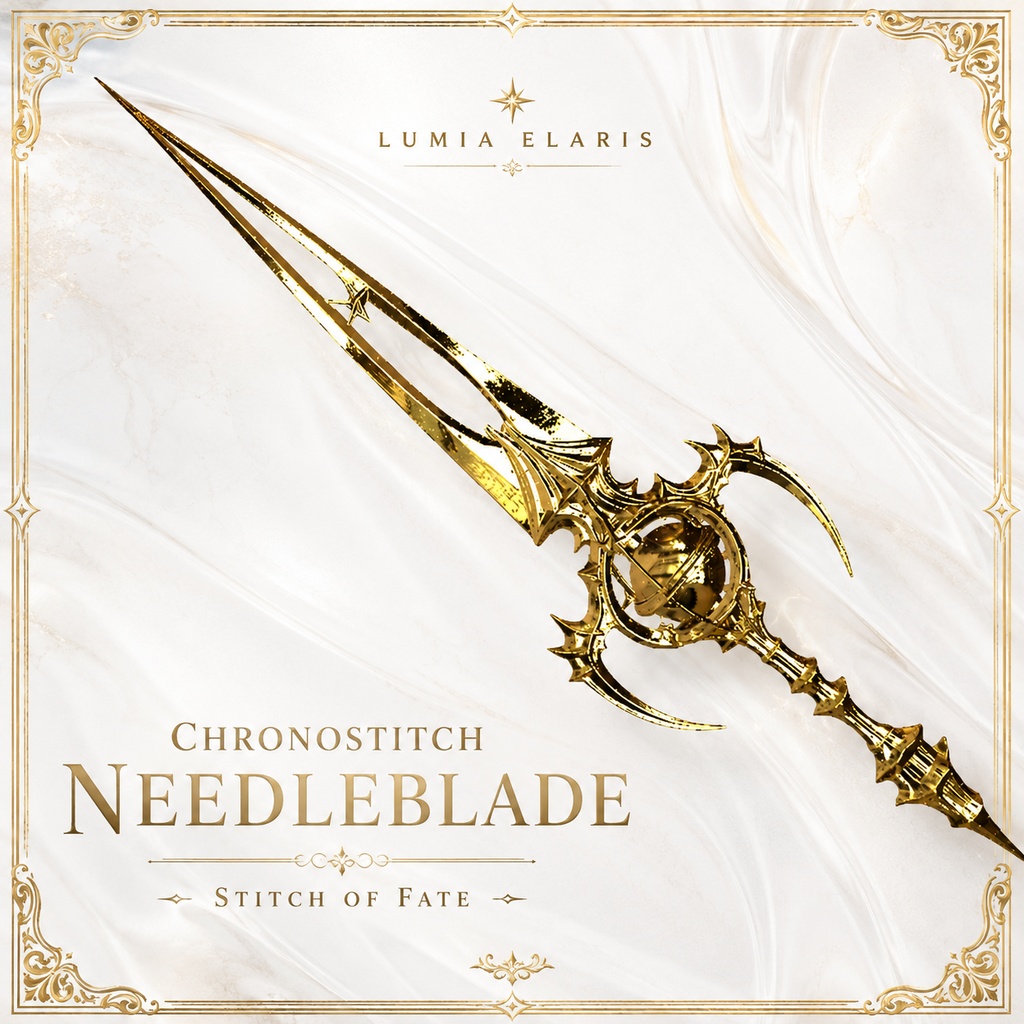 Chronostitch Needleblade Stitch of Fate / 時を縫う針剣 運命の縫合 / 시간을 꿰매는 바늘검 운명의 봉합 【🎨3 Colors Collection】