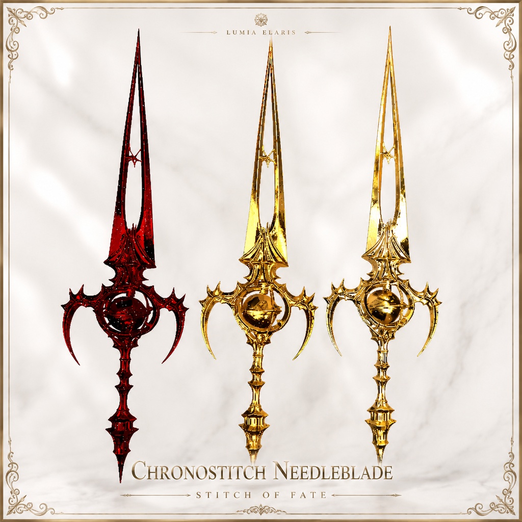 Chronostitch Needleblade Stitch of Fate / 時を縫う針剣 運命の縫合 / 시간을 꿰매는 바늘검 운명의 봉합 【🎨3 Colors Collection】
