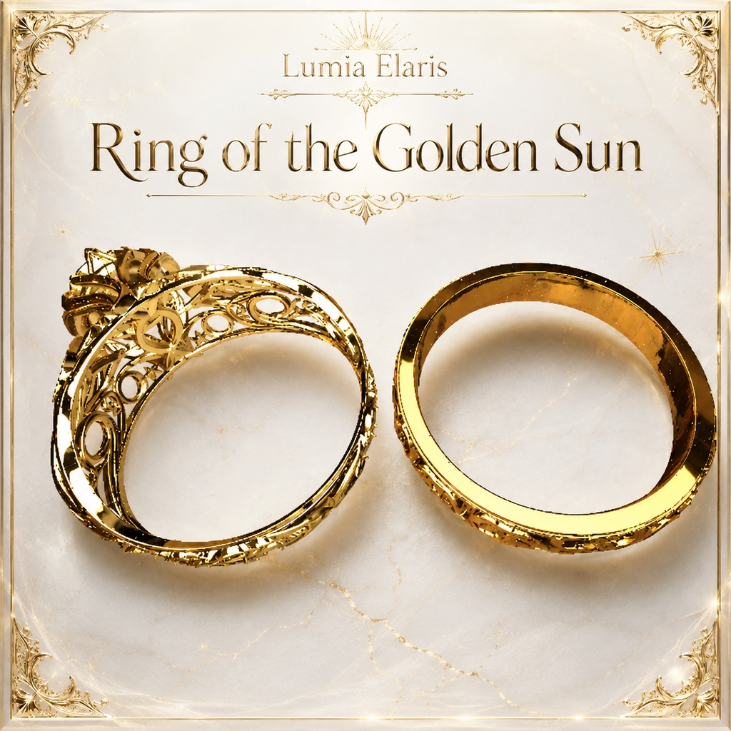 💍 Ring of the Golden Sun / 黄金の太陽の指輪 / 황금 태양의 반지 【🛍️2 Product Collection】