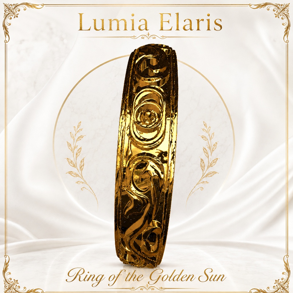 💍 Ring of the Golden Sun / 黄金の太陽の指輪 / 황금 태양의 반지 【🛍️2 Product Collection】