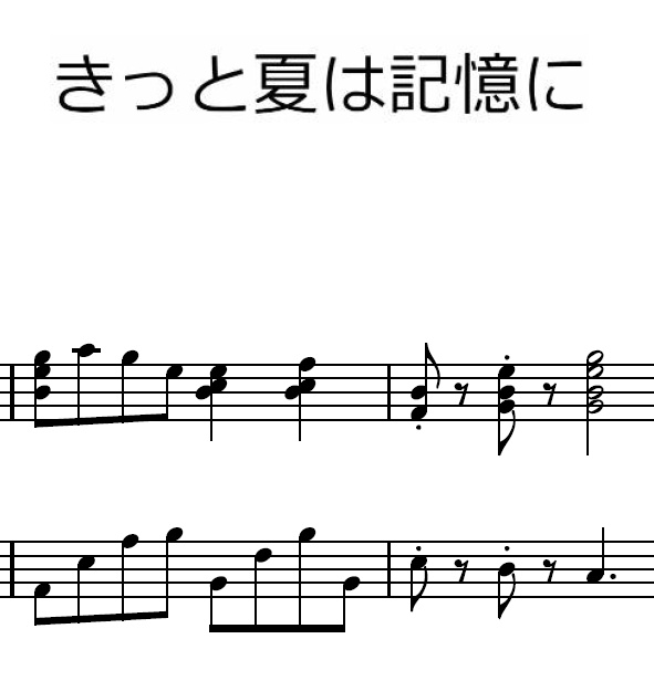 きっと夏は記憶に