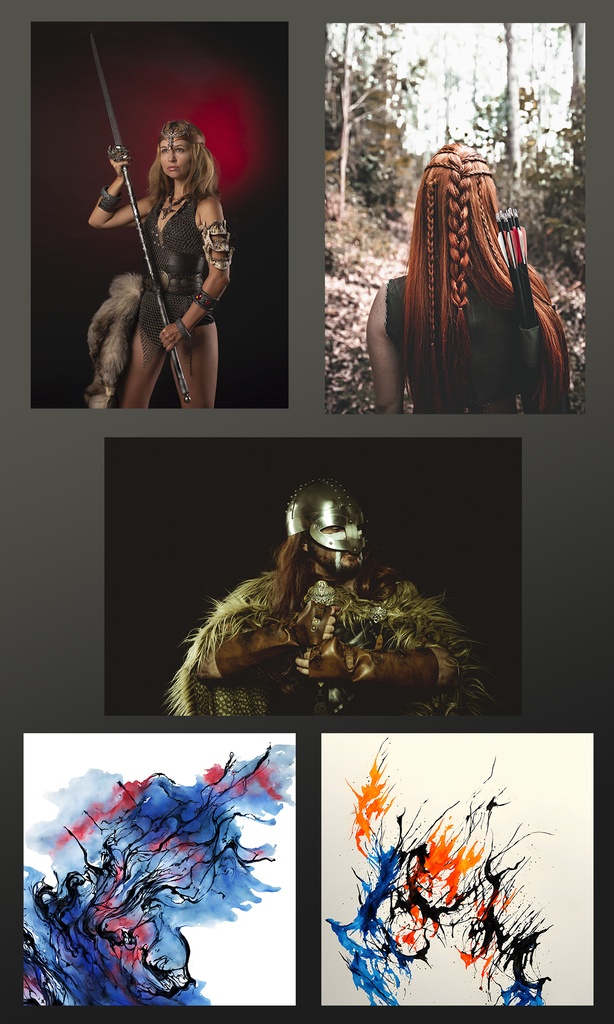 50 Ink Abstract Backgroundz