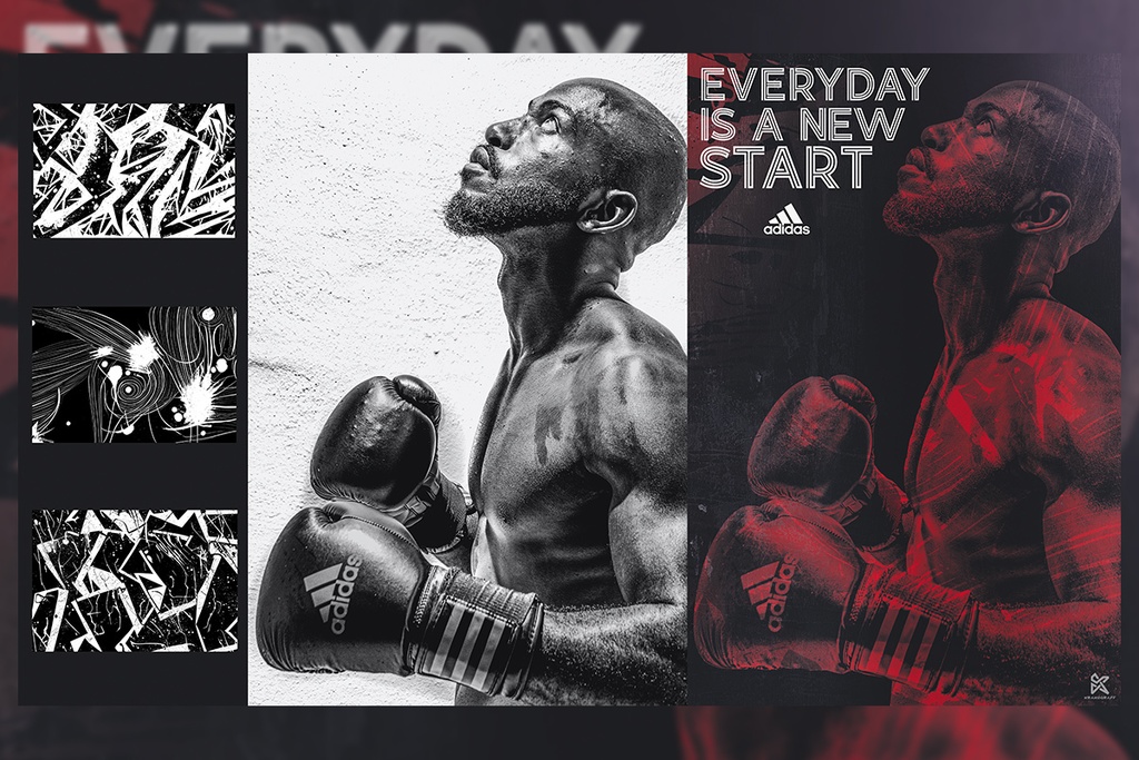 50 B&W Mask Overlay - 黒と白のマスク オーバーレイ