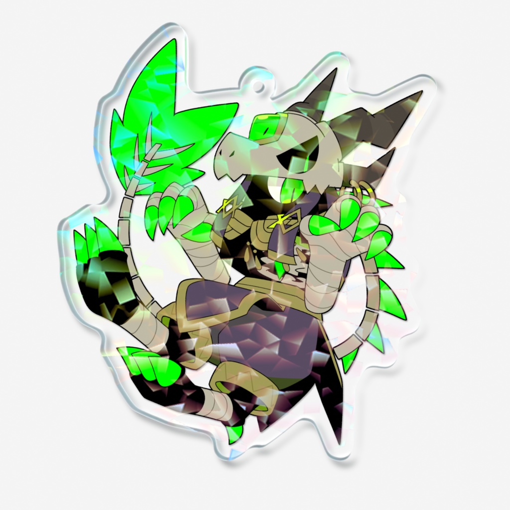 ホログラムアクリルキーホルダー:ディノ・スカリオ