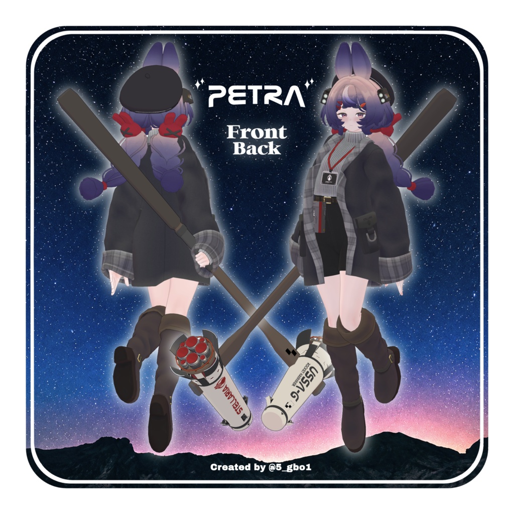 【オリジナル3Dモデル】Petra - ペトラ - #SiroinoSotai
