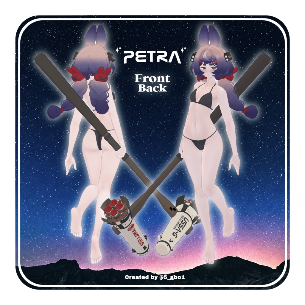 【オリジナル3Dモデル】Petra - ペトラ - #SiroinoSotai
