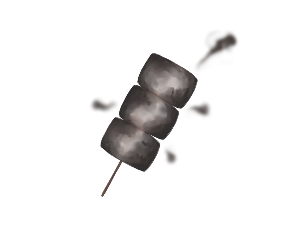 【動く】マシュマロを焼く素材【フリー】