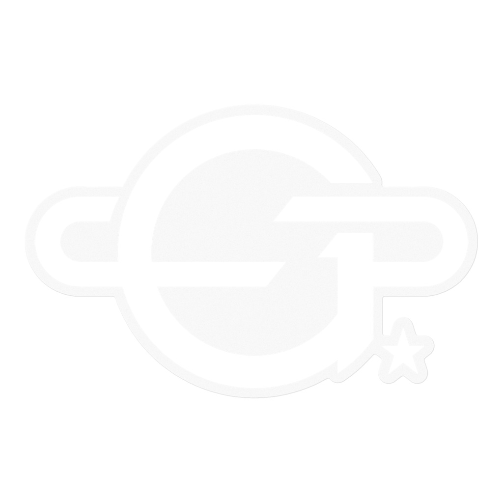 GureP.ネームロゴステッカー(白&黒)