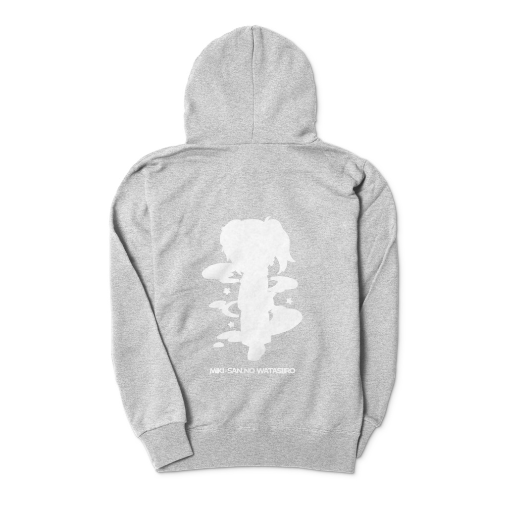 【SDみきさん】シルエットジップパーカー　グレー