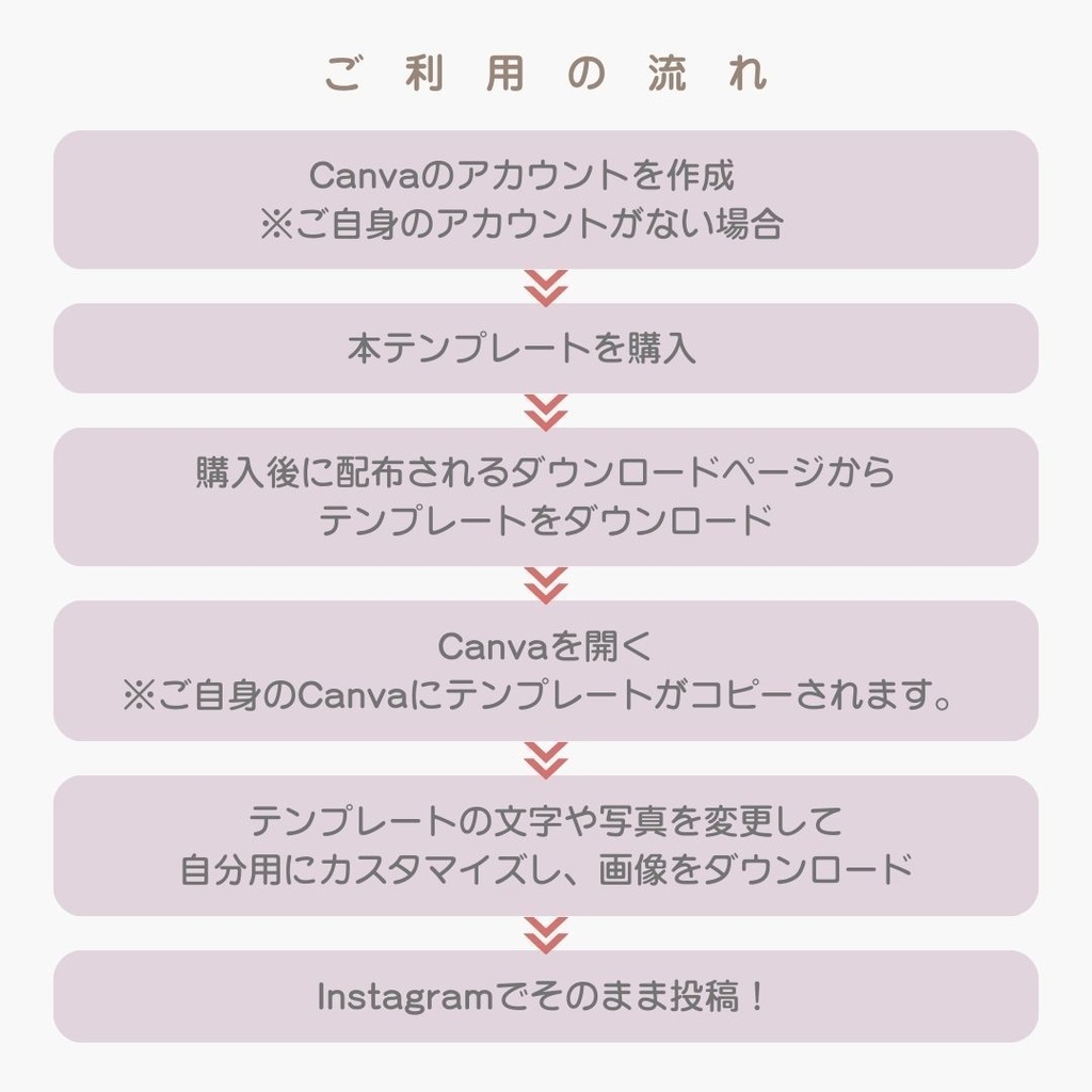 【Canvaテンプレート】Instagram投稿用 ハンドメイドパック(18枚) 『ブラウン』×『ピンク』×『お花』