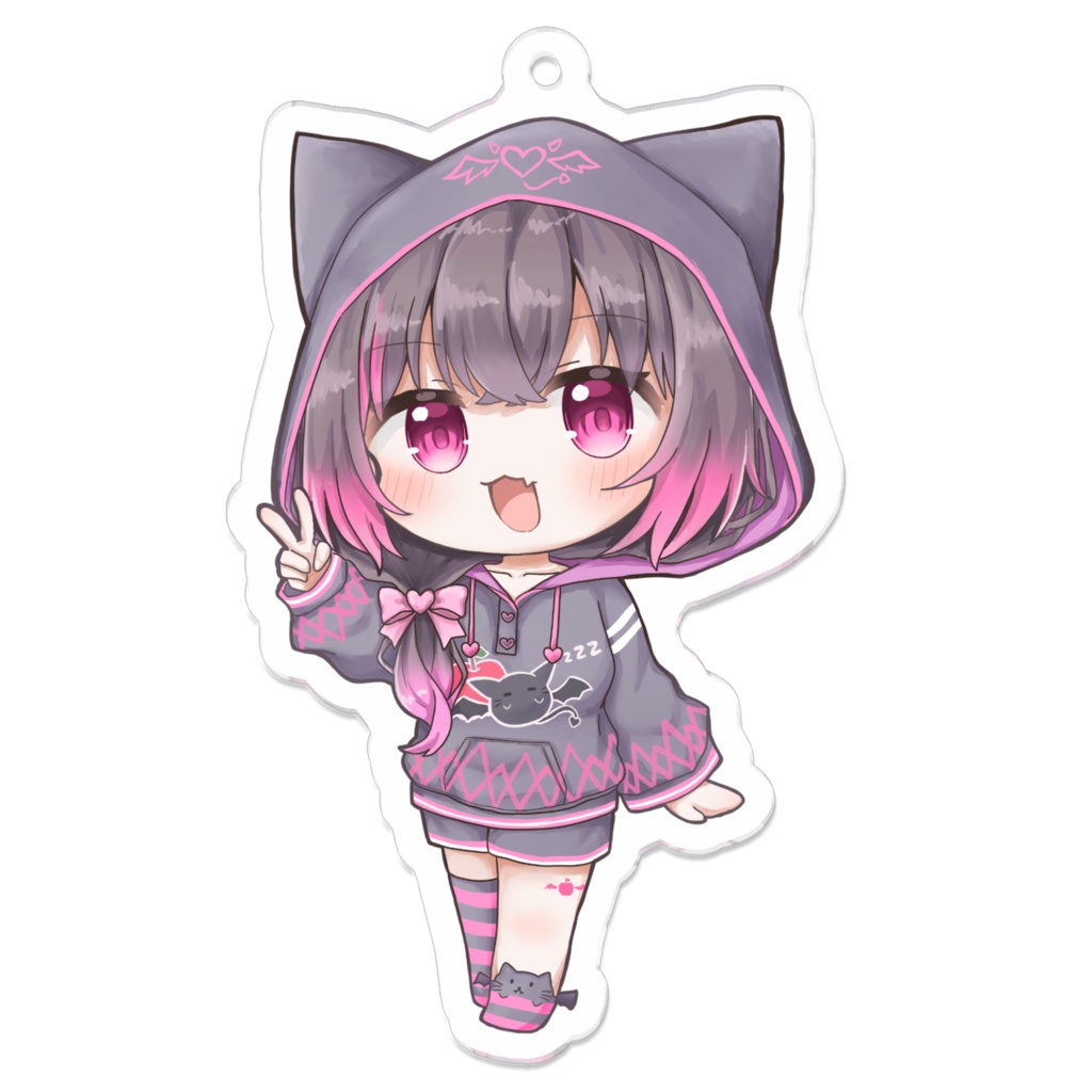 アクリルキーホルダー 夜桜ると様イラストVer.