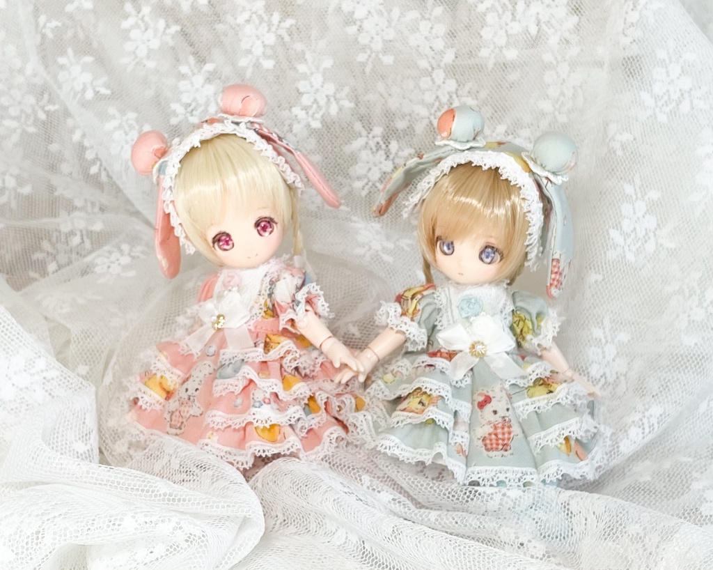 フリルドレス ピンク