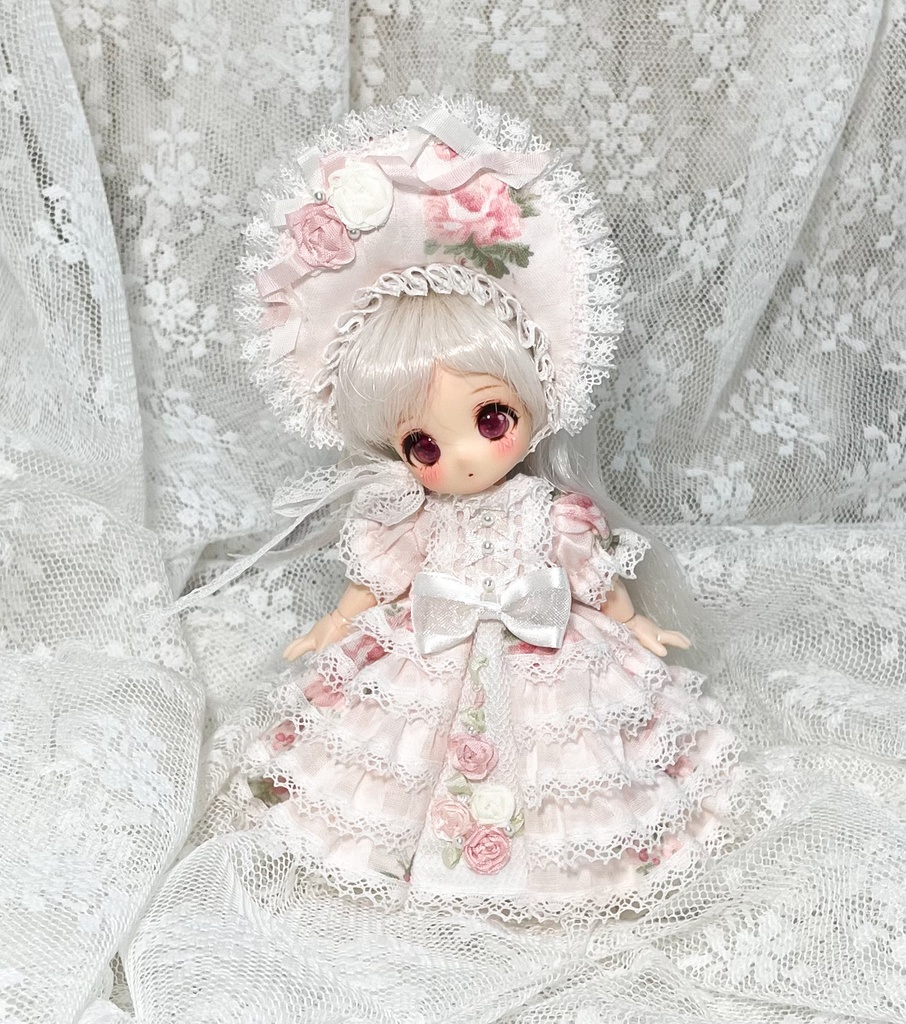 5段フリルドレス