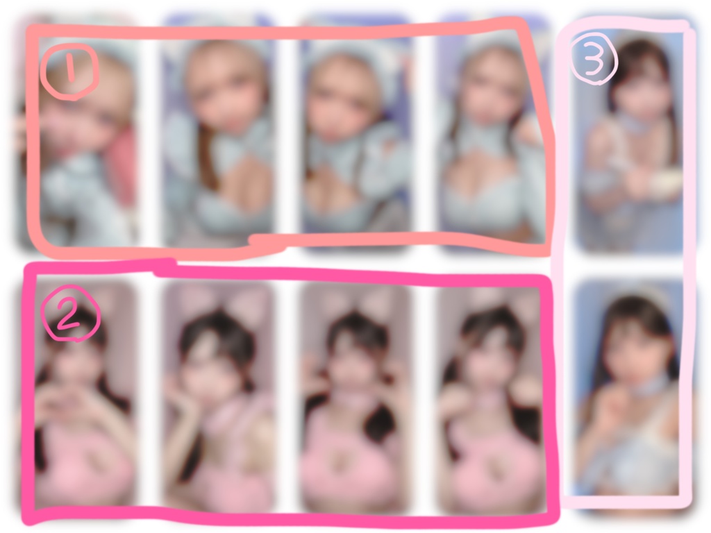 選べるチェキ❕1枚❕猫ジャージ/ウェイトレス/ピンク猫