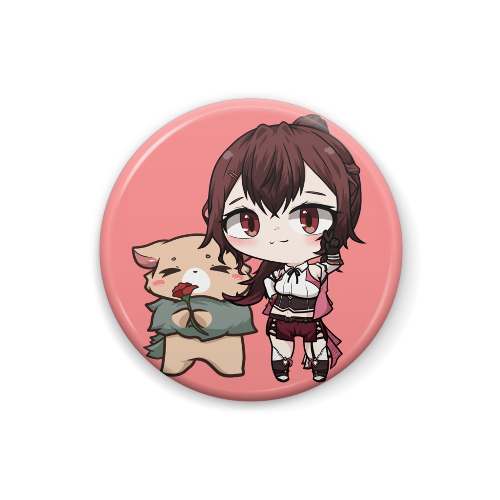 雛望ピヨ&おもち(缶バッジ)