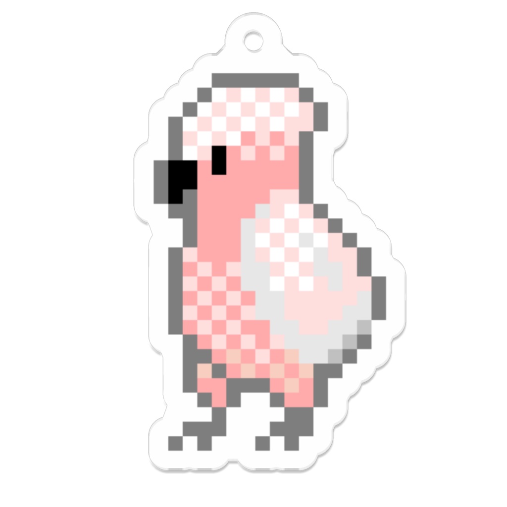 モモイロインコDOTキーホルダー
