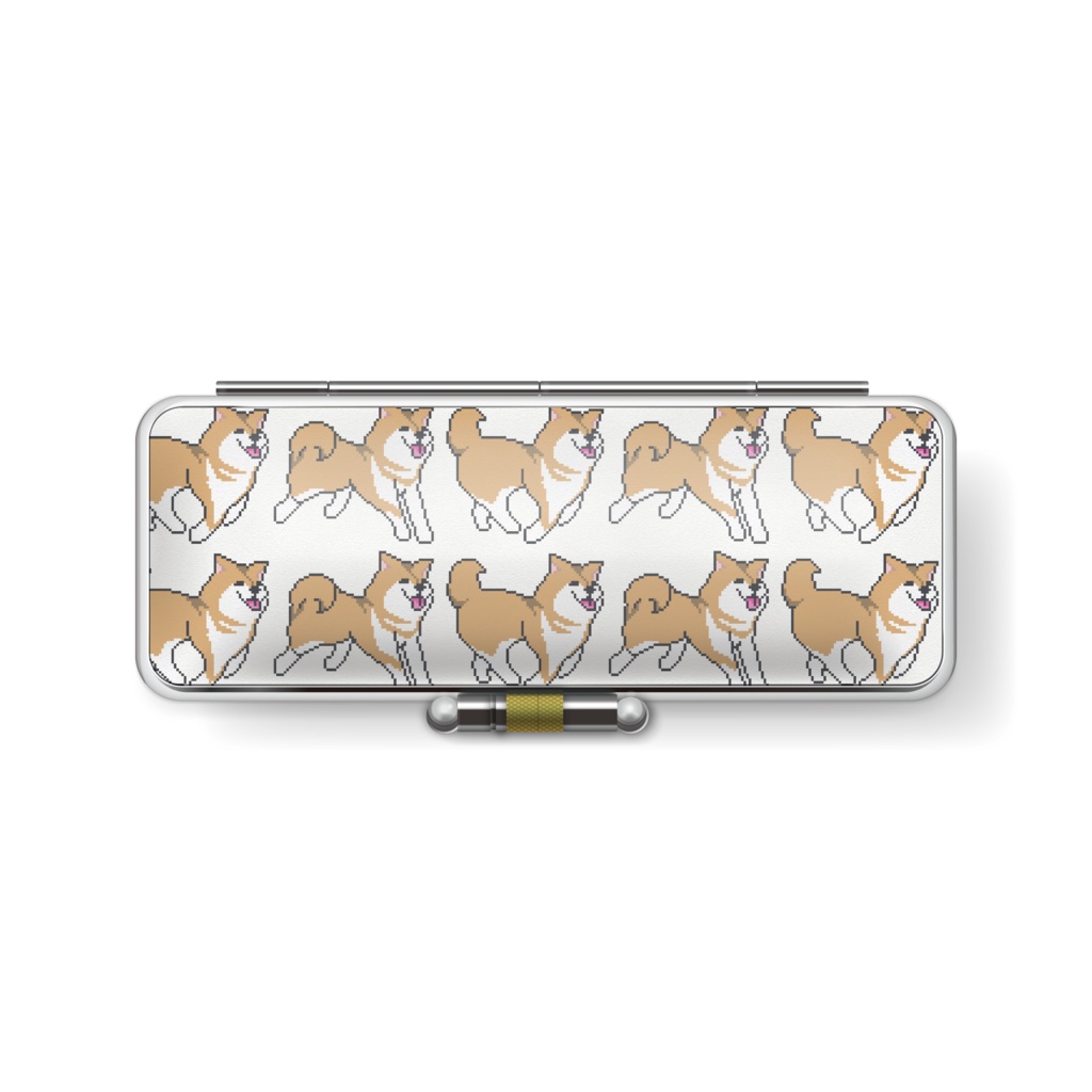 駆け抜ける柴犬DOT印鑑ケース