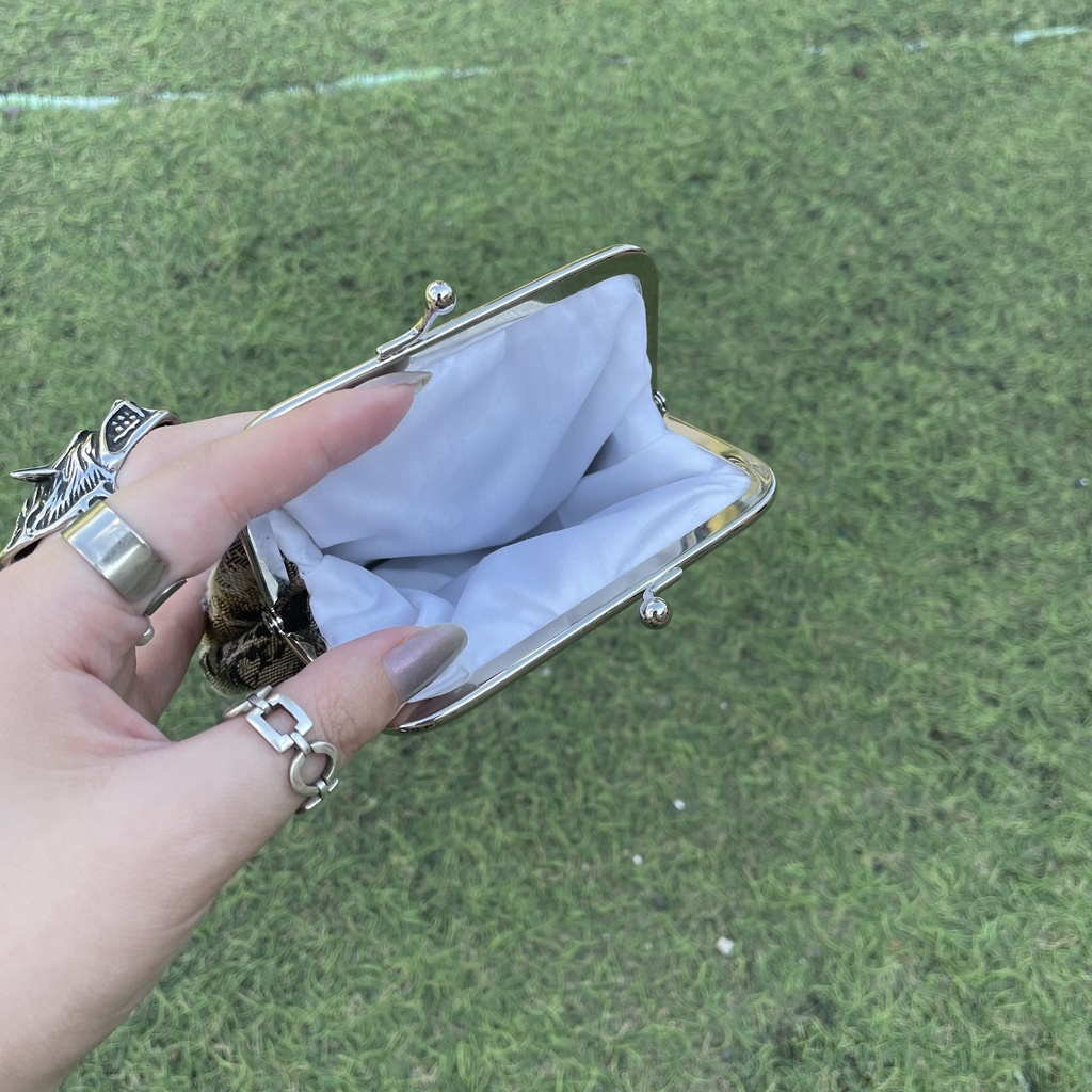 ゴブラン がま口ポーチ 猫柄