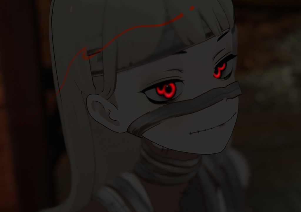 【Grus專用】No.07_Halloween Body Makeup&eyes Texture