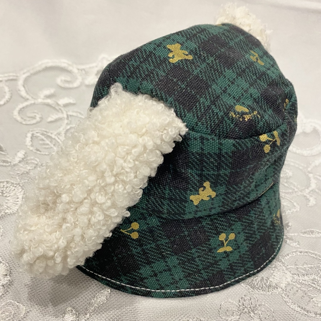 耳つきバケハ 16cmぬい